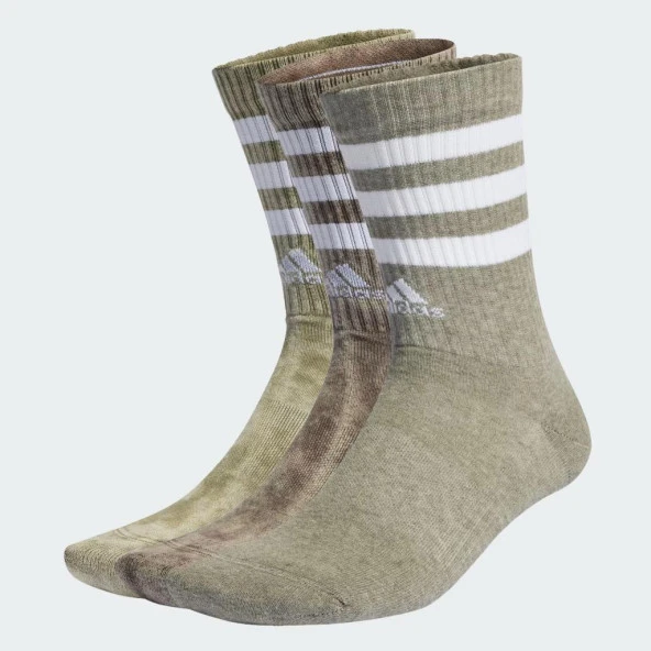 Adidas IQ41513 Stripes StoneWash Yeşil 3lü Çorap