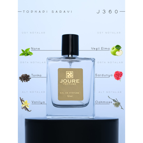 Joure J360 - Afrodizyak Etkili Odunsu Limon Vanilya Kokulu 50ml Kalıcı Edp Erkek Parfüm
