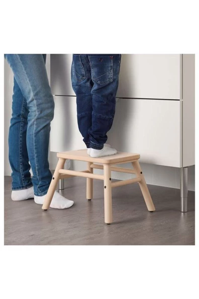 Vılto Banyo Tabure, Masif Huş MeridyenDukkan 25 cm Banyo Bank Basamaklı Tabure - 5