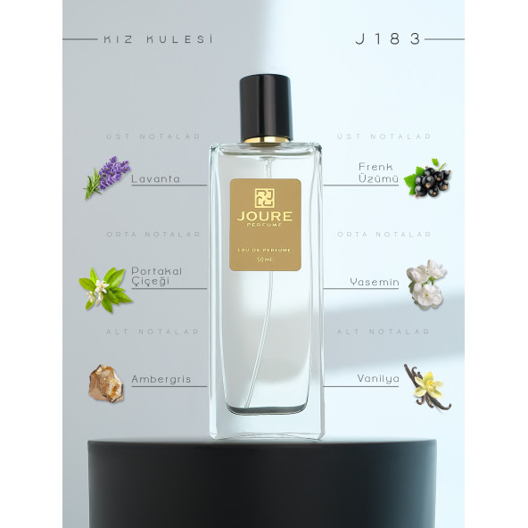 Joure J183 - Büyüleyici Vanilya ve Lavanta ile Çiçeksi Kokulu 50ml Kadın Parfümü