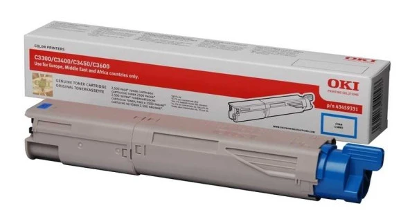 Oki C3300 (43459347) Mavi Orjinal Toner