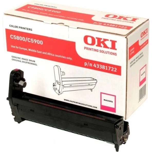 Oki C5550 - (43381722) Orjinal Kırmızı Drum Ünitesi