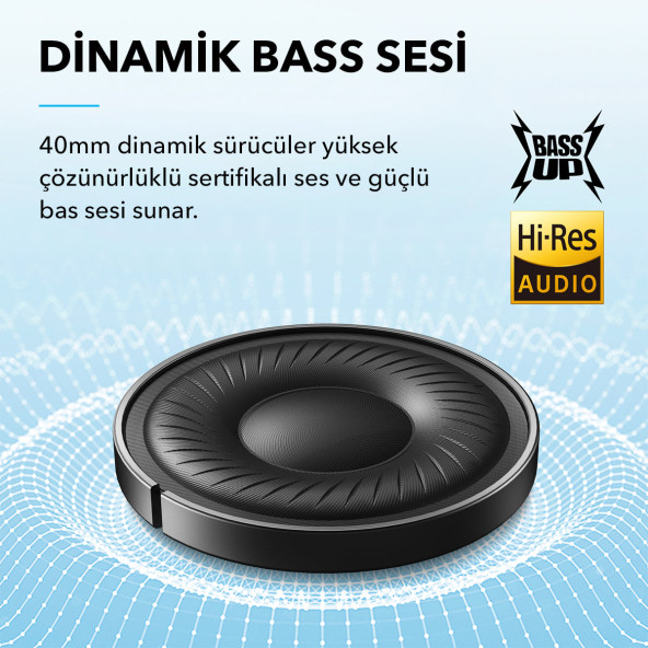 Anker SoundCore Life Q20i Kulak Üstü Bluetooth Kulaklık - 3