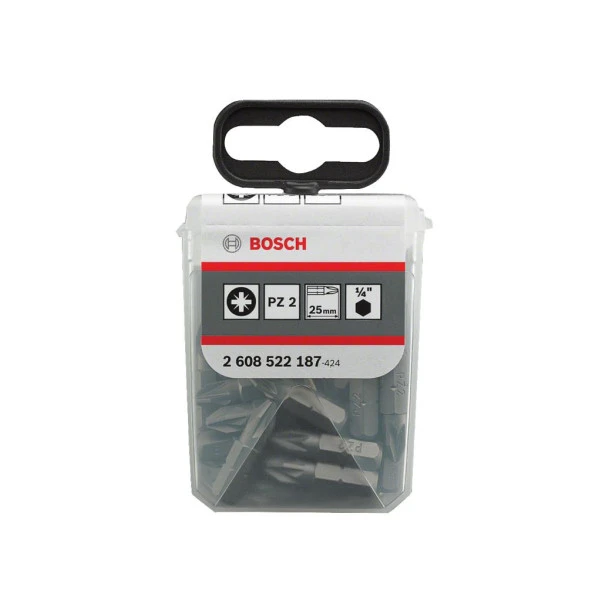 Bosch PZ2x25 mm Extra Hard Vidalama Ucu 25'li TicTac Kutu - 2608522187