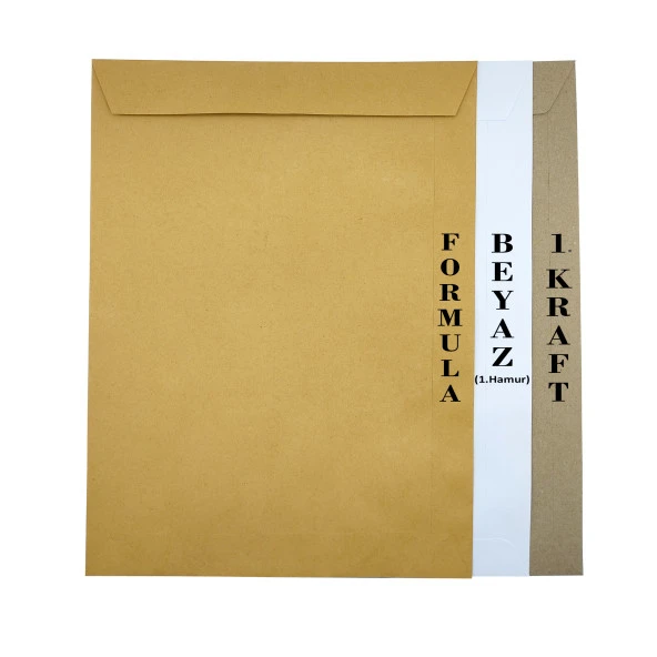 Zarf A4 boyutunda Beyaz Torba Zarf 24x32 cm - 50 Adet - 4