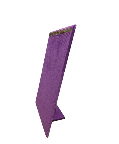 Dikey Kolye Bileklik Tesbih Standı Zincirlik Mor - Resim 2