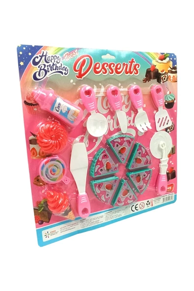 Çocukların Hayallerini Gerçekleştiren 16 Parça Oyuncak Pasta Seti - 2