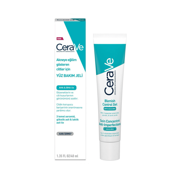 CeraVe Akneye Eğilim Gösteren Ciltler İçin Yüz Bakım Jeli - Blemish Control Gel  40 Ml - 1