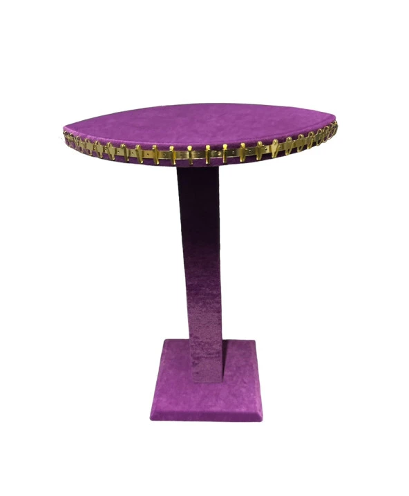 Çift Taraflı Mor Zincirlik Bileklik Kolye Standı - 2