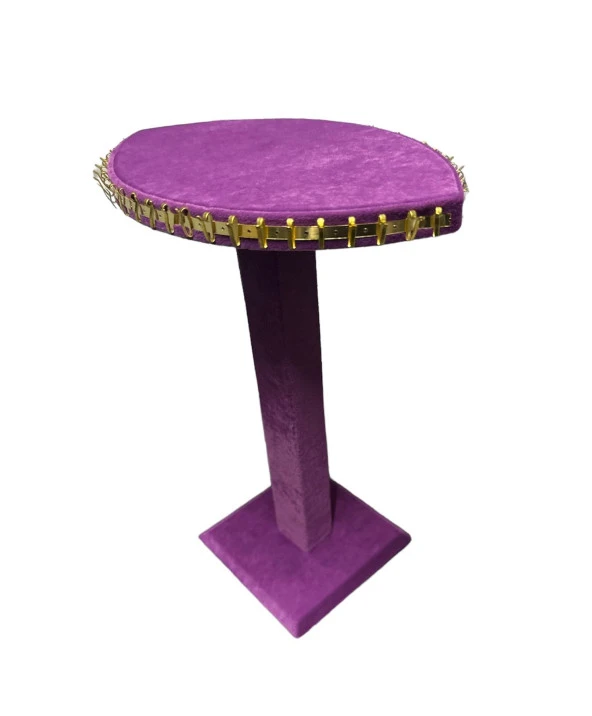 Çift Taraflı Mor Zincirlik Bileklik Kolye Standı - 3