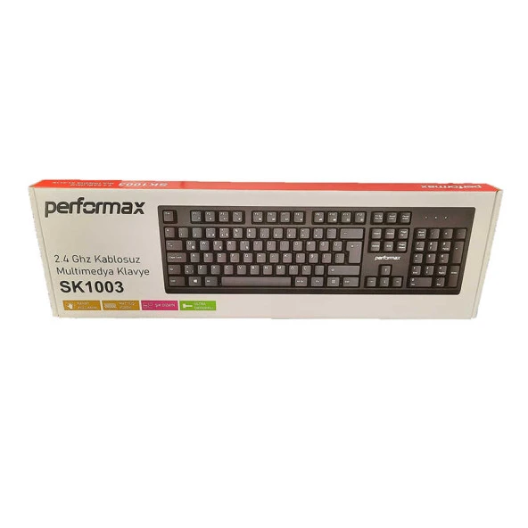 Performax SK1003 Kablosuz Siyah Klavye