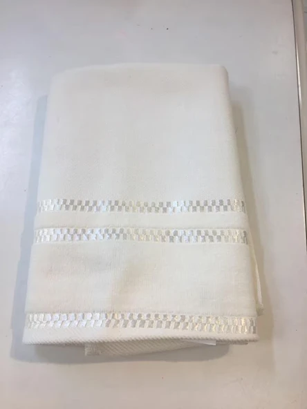 Özdilek El-Yüz Havlusu nakışlık boşluklu havlu -Azra Beyaz - 2
