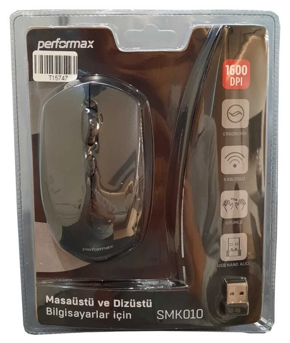 Performax SMK010 Kablosuz Siyah Optik Mouse