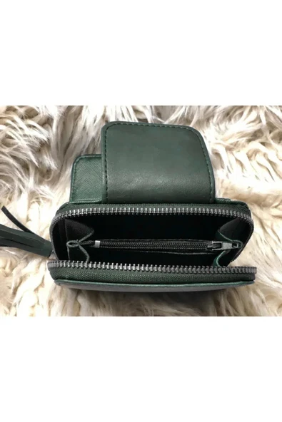 Bagorama NOBA Kadın Küçük Nubuk Kumaş Kartlık ve Cüzdan - 4