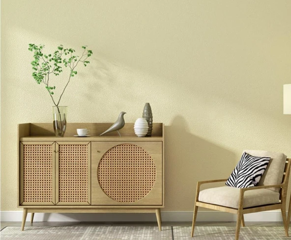 Renkli Duvarlar 50x280cm Krem Folyolu Yapışkanlı Isı Ve Ses Yalıtımını Destekler Boyanabilir Duvar Paneli Kağıdı - Resim 3