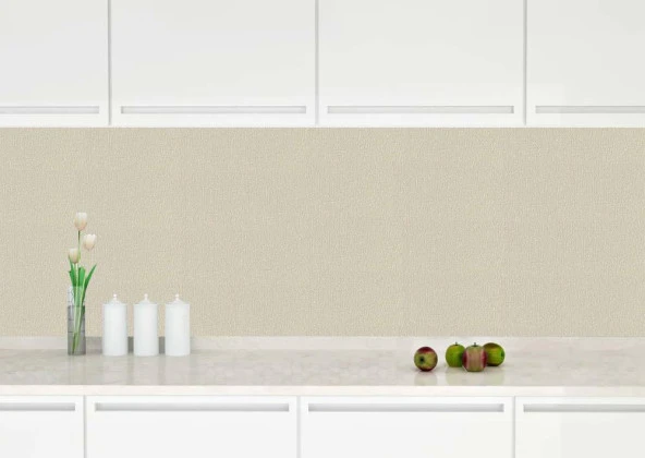 Renkli Duvarlar 50x280cm Krem Folyolu Yapışkanlı Isı Ve Ses Yalıtımını Destekler Boyanabilir Duvar Paneli Kağıdı - Resim 5