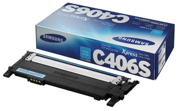 Samsung CLT-C406S Mavi Orjinal Toner