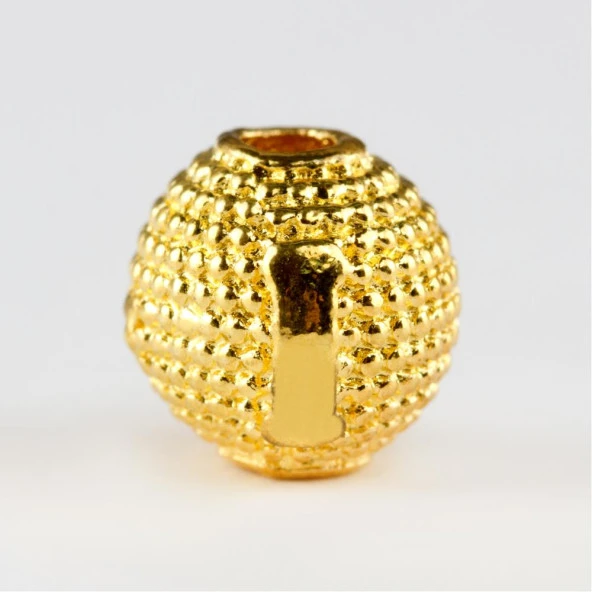 8 mm Sarı Renkli Metal Harf ( Metal Tesbih Harfi ) ürün görseli 1