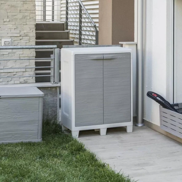 Bahçe Balkon Kiler Plastik Dolap 76x46x101cm - 4