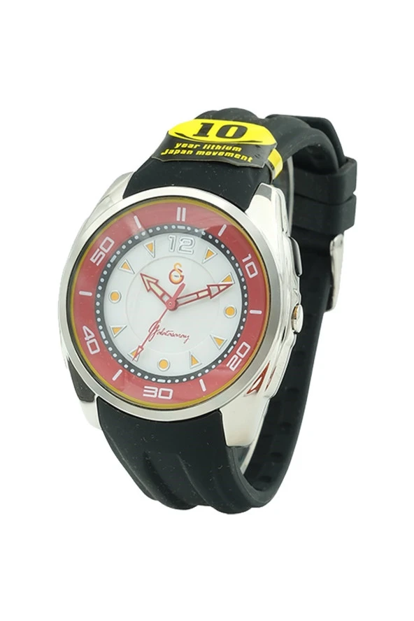 Galatasaray Orijinal Silikon Kordonlu Kol Saati Hediyelik Ahşap Kutulu - 3