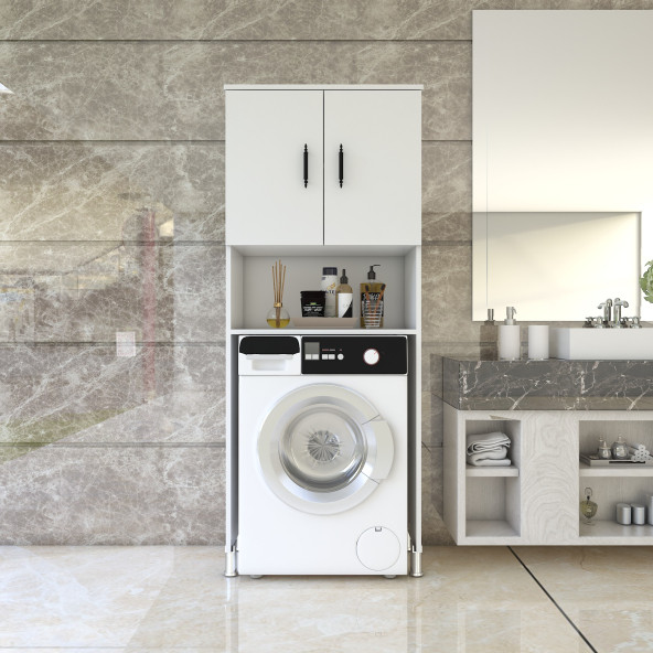 Esmopa Mobilya Çok Amaçlı Banyo Çamaşır Makinası Dolabı - 2