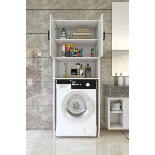 Esmopa Mobilya Çok Amaçlı Banyo Çamaşır Makinası Dolabı - 3