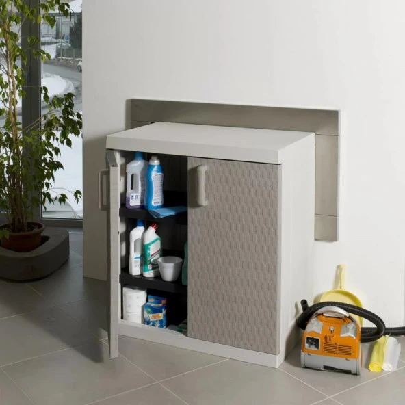 Bahçe Balkon Kiler Plastik Dolap 89x54x96cm - 3