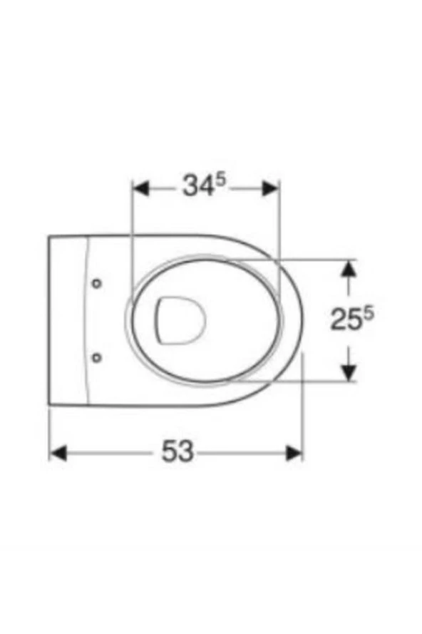 Geberit Asma Klozet Seti İcon Rimfree Alpha10 Soft Slim - Parlak Krom - 5