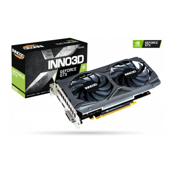 Inno3D Nvidia GeForce GTX1650 Twin x2 OC 4GB 128Bit GDDR6 Ekran Kartı (N16502-04D6X-171330N)