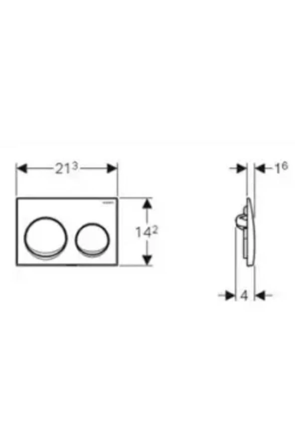 Geberit Asma Klozet Seti İcon Rimfree Alpha10 Soft Slim - Parlak Krom - 7