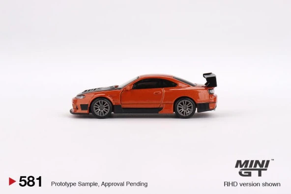 Mini GT Nissan Silvia S15 D-MAX Metallic Orange - 581 - 3