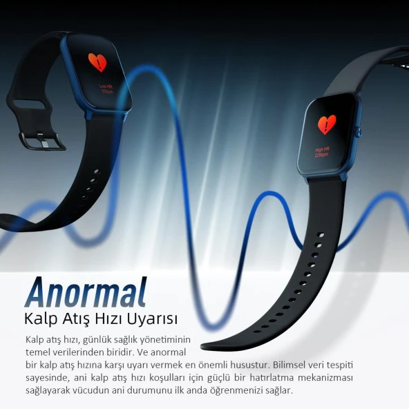 Kieslect Ks Mini Amoled Ekranlı Akıllı Saat Mavi - 4