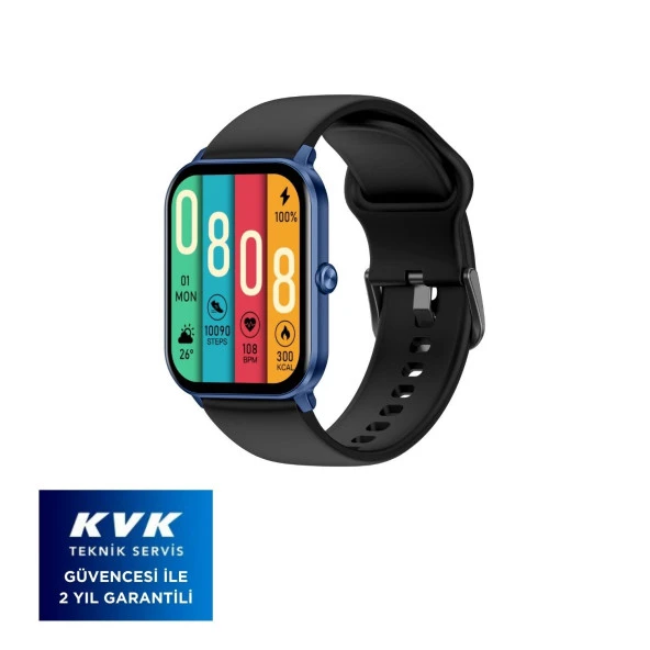 Kieslect Ks Mini Amoled Ekranlı Akıllı Saat Mavi - 2