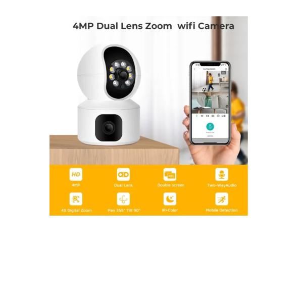 Çift Kamera (Dünyanın Her Yerinden Canlı İzleme+Hareket Ettirme+Kayıt yapma + Kayıtları İzleme) - 2