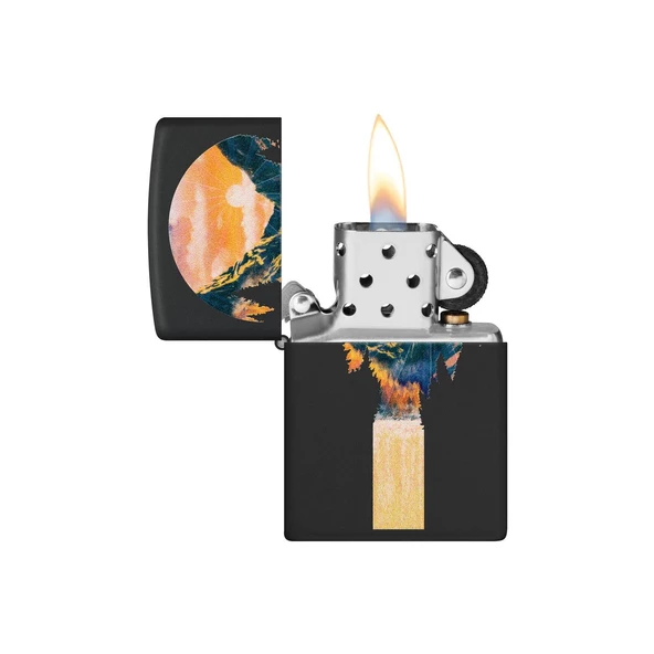 Zippo Çakmak 48676 Mountain Waterfall Design - 2