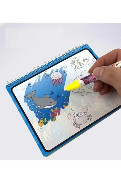 Water Painting - Orman Diyarı Sihirli Özel Kalem Ile Boyama Kitabı Çocuk Gelişim Aktivite Kitapları - 2