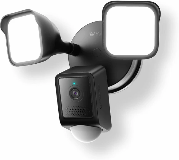 Wyze Floodlight Kamera v2, 2K HD Dış Mekan Güvenlik Kamerası - Siyah