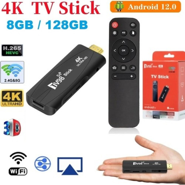 Akıllı Tv Box 8g/128g Stick Android 12.1 + 2.4g/5g Wifi