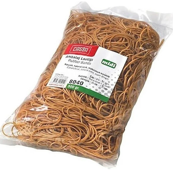 Cassa Ambalaj Lastiği Kauçuk 500 Gram Midi Ambalaj Lastiği