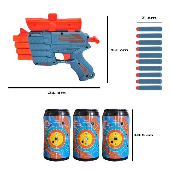 Prestij Oyuncak HEDEFLİ 4-AĞIZLI DART ATICI FAB.5858 - Resim 2
