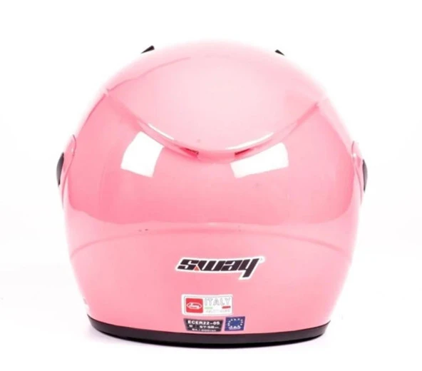 Sway Xbyc 700 Yarı Camlı Elektrikli Bisiklet Motosiklet Ve Scooter Kaskı S Beden Pembe - 4