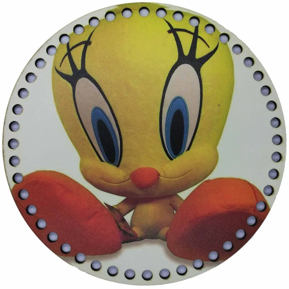 Ahşap Çanta Plakası 7292 Tweety