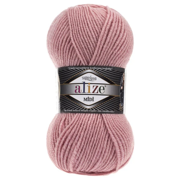Alize Superlana Midi Örgü İpi 161 Pudra