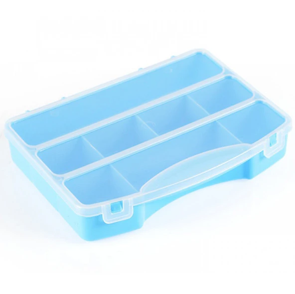 Hobi Kutusu Super Organizer 8 Bölmeli Renkli