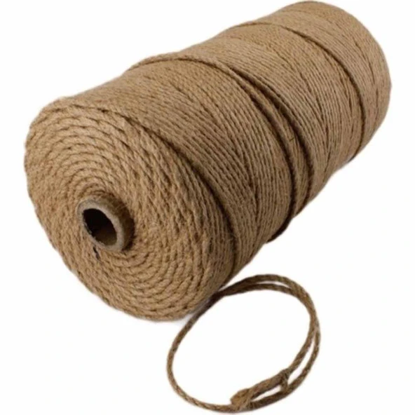 Jüt Kordonet Hasır İp 4 Mm ( 20 Metre )