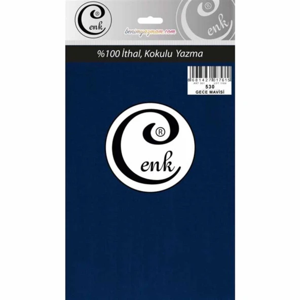 Cenk Poşetli Yazma 90 Cm 530 Gece Mavisi ürün görseli