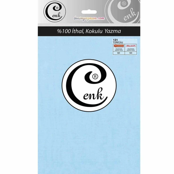 Cenk Poşetli Yazma 100 Cm 131 Turkuaz ürün görseli