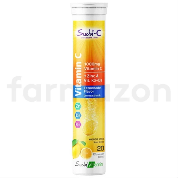 Suda-C Lemonade 20 Efervesan Tablet