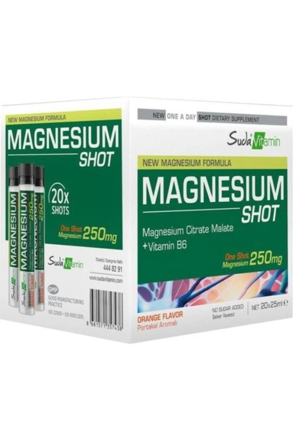 Suda Vitamin Magnesium Shot 20x25ml Orange