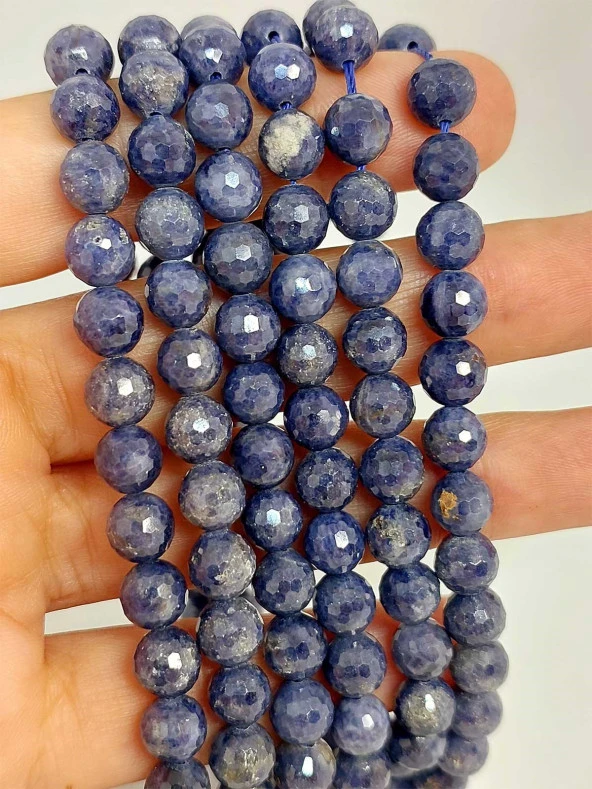 Safir Taşı Faset Kesim 7mm/adet (45508-1) - Resim 2